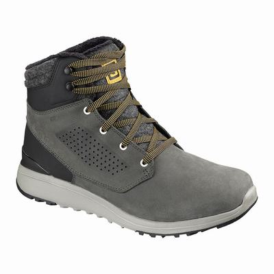 Salomon UTILITY WINTER CLIMASALOMON™ WATERPROOF - Miesten Talvikengät - Khaki